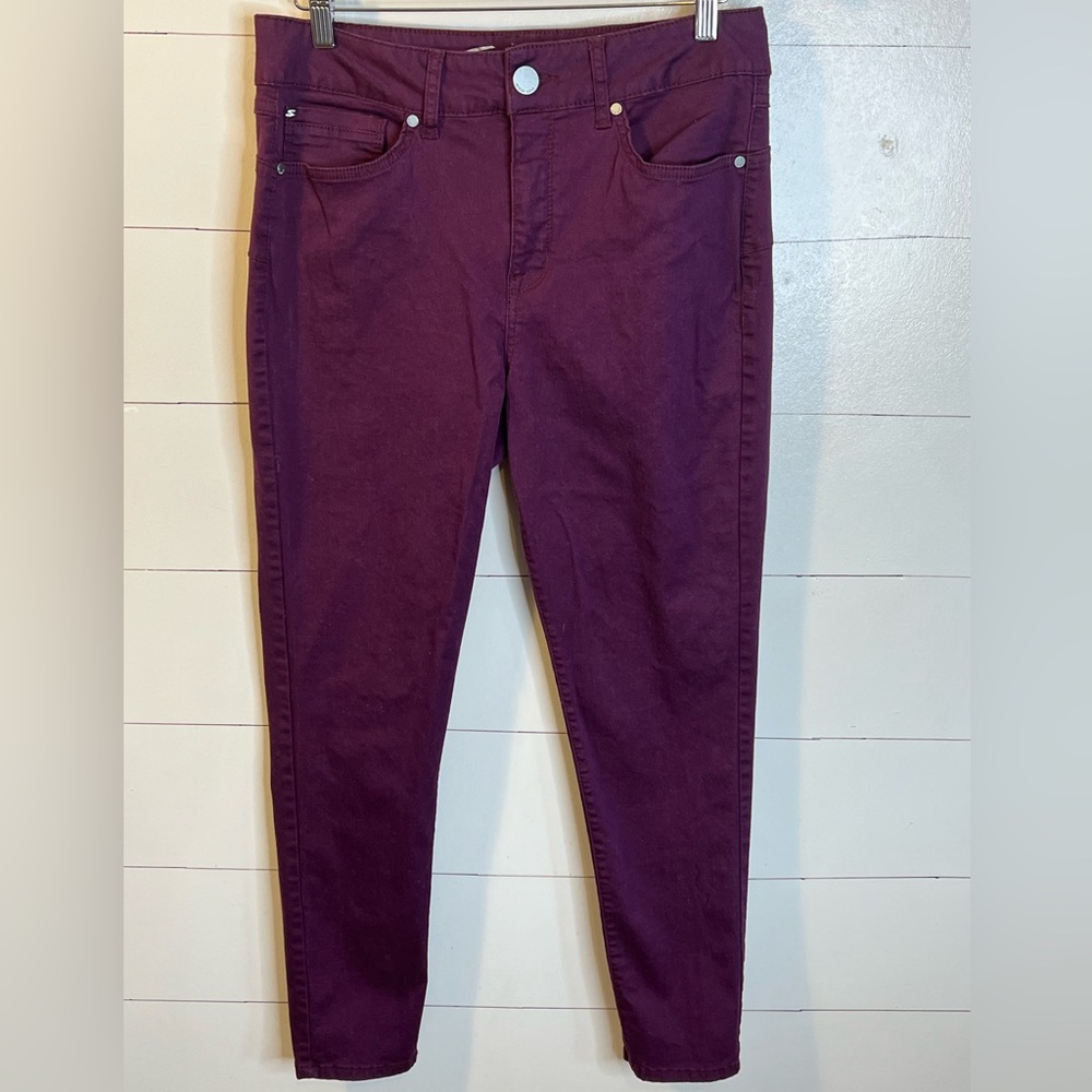 SEVEN 7 PURPLE HIGH RISE SKINNY JEAN SZ 12